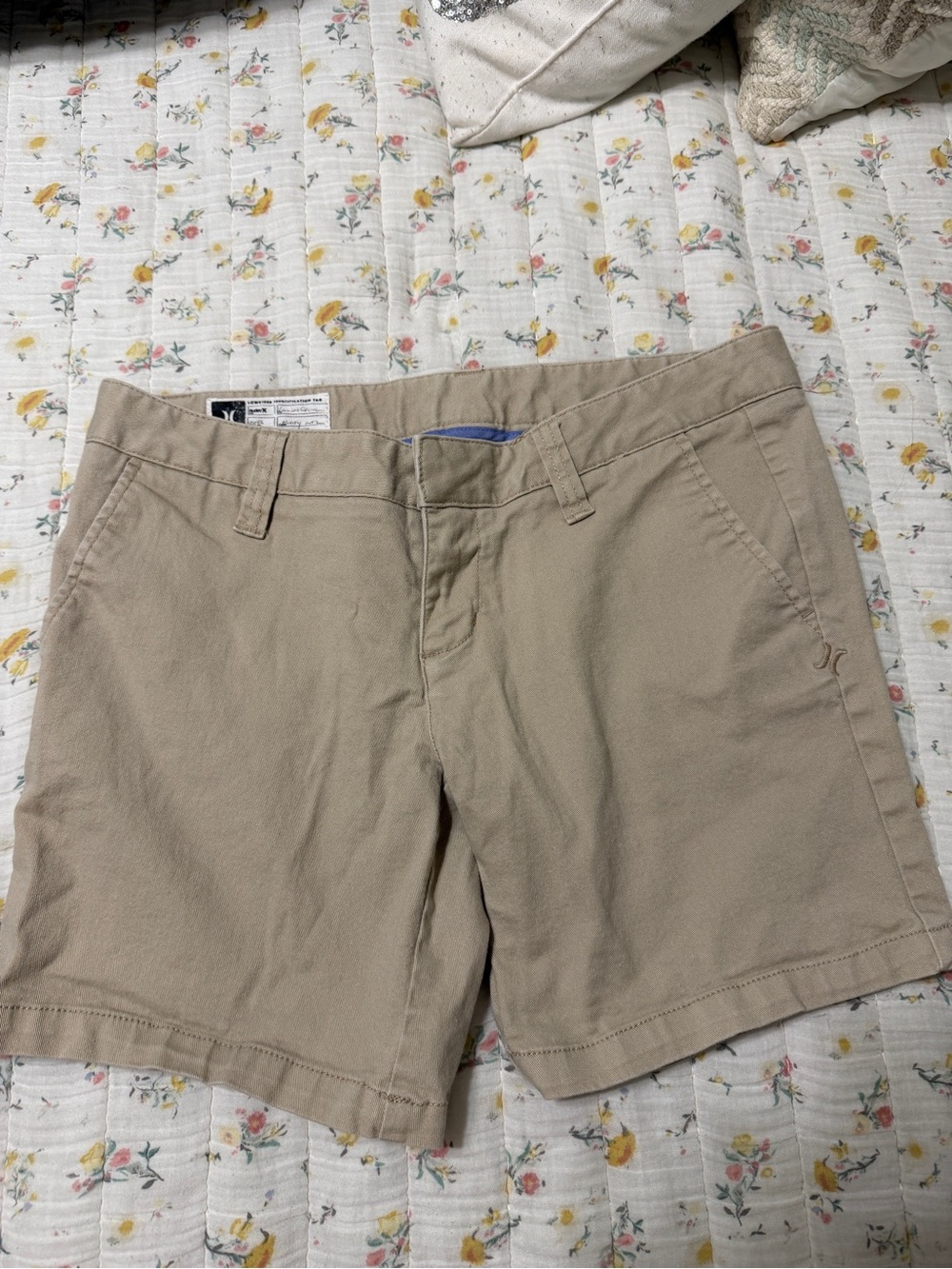 Hurley Women's Beige Casual Chino Shorts